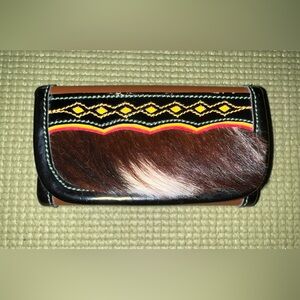 Colombian Vintage brown ethnic belt bag